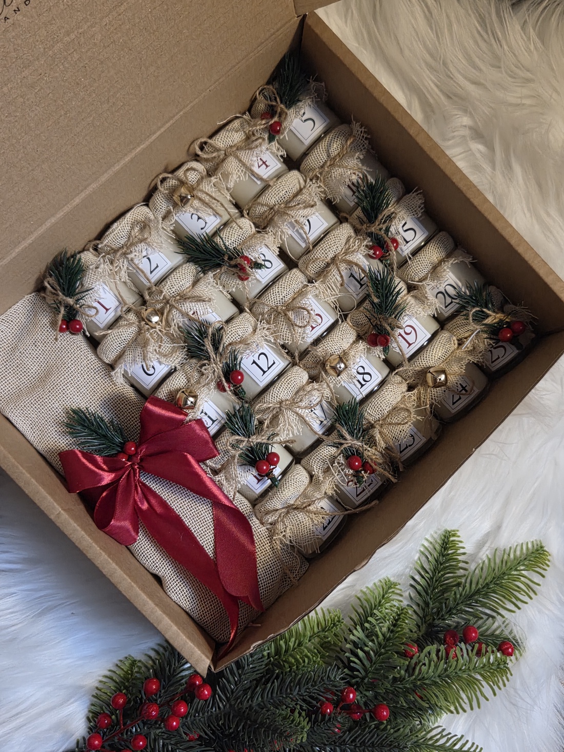 Calendar Advent lumanari - crăciun - decorațiuni de advent - calendar de advent - Artynos.ro