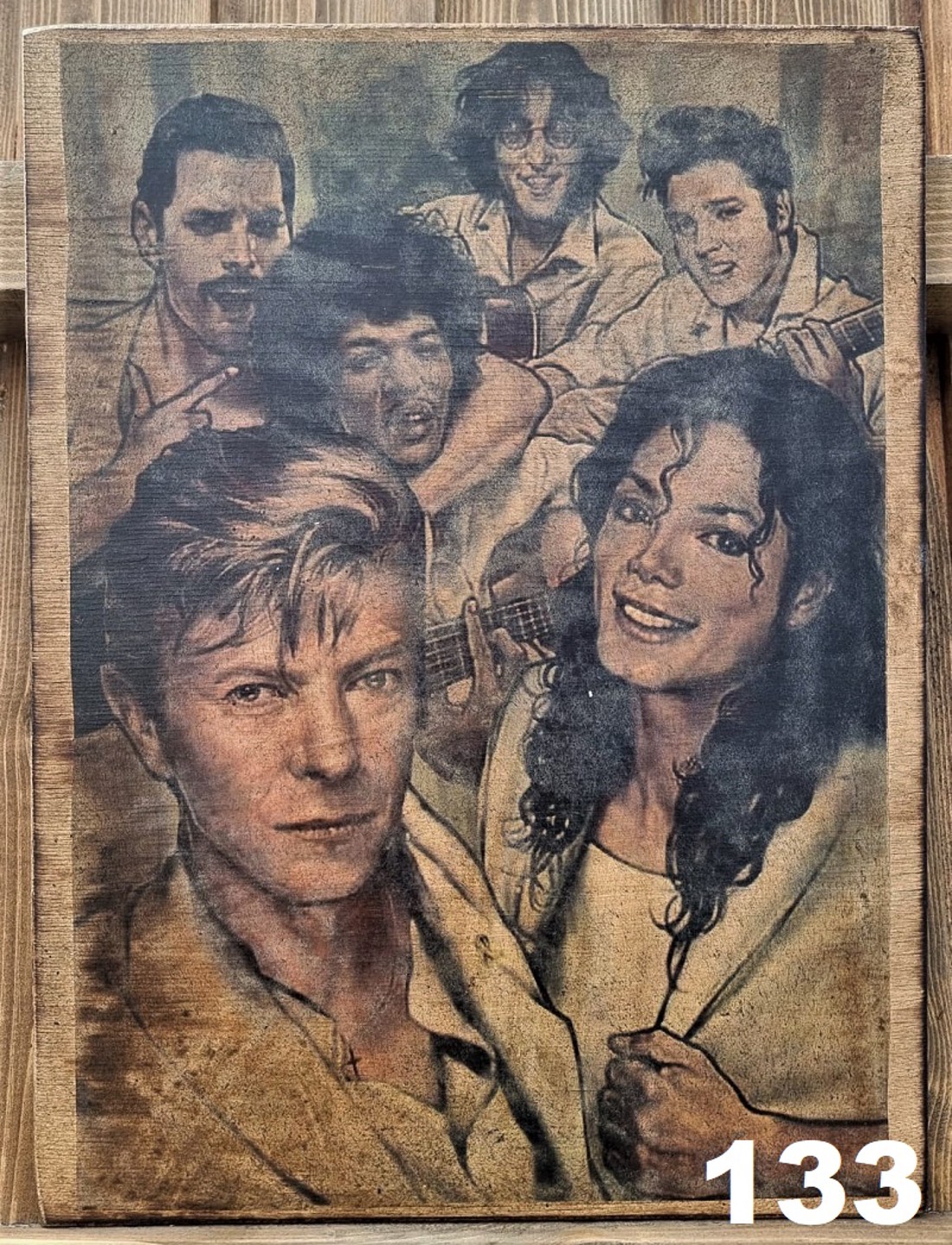 Stars in heaven poza din lemn - casă & stil de viață - accesorii pentru decorat casa - picturi murale - artă de perete din lemn - Artynos.ro