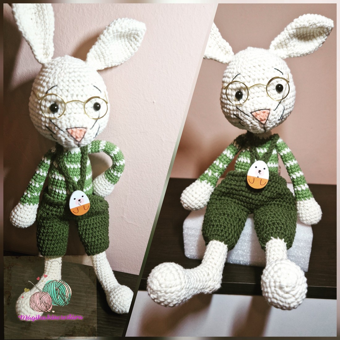 Iepuraș croșetat - jucării și echipamente pentru copii - plușuri - iepure de pluș - Artynos.ro