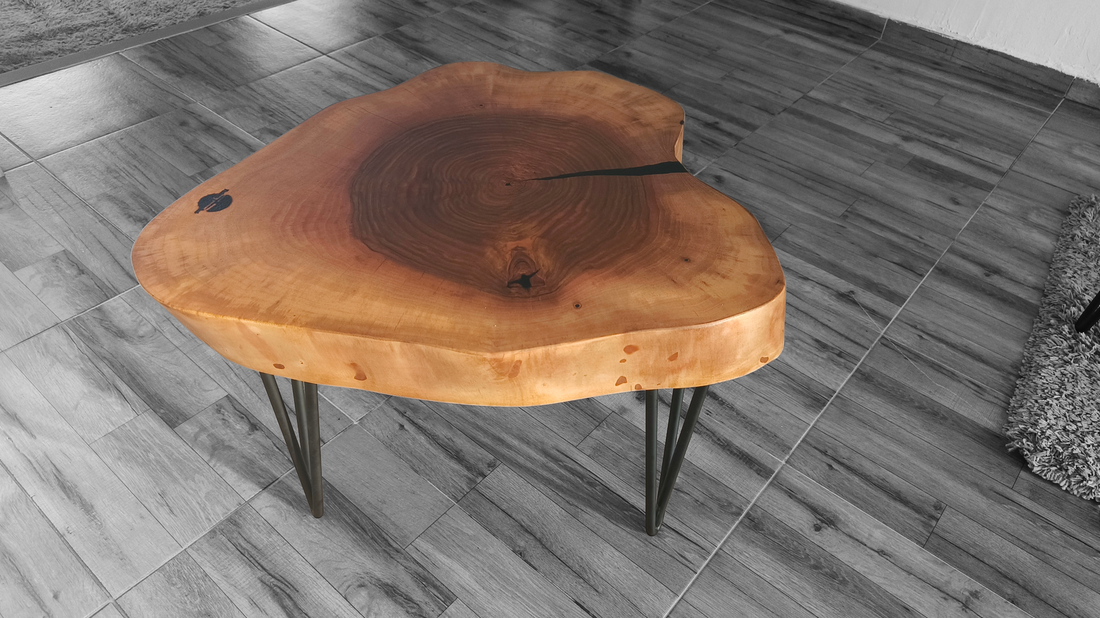 Masuta Cafea din lemn masiv de nuc  - casă & stil de viață - mobilier artizanal - mese - Artynos.ro