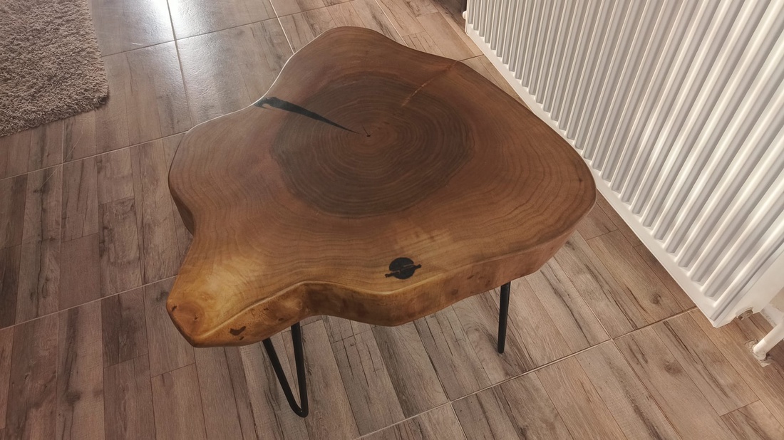 Masuta Cafea din lemn masiv de nuc  - casă & stil de viață - mobilier artizanal - mese - Artynos.ro