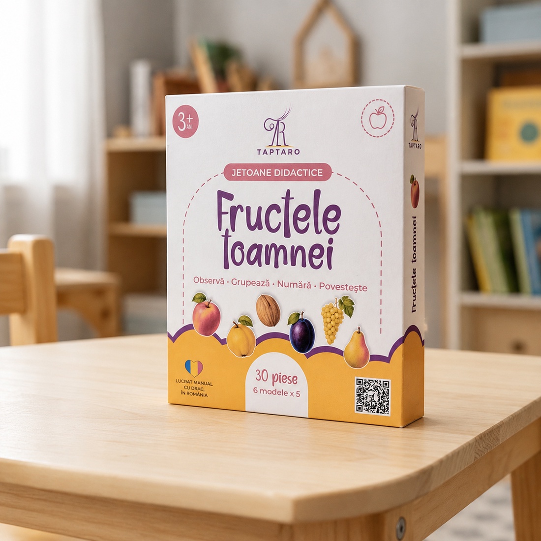 Jetoane didactice � Fructele toamnei - jucării și echipamente pentru copii - jocuri de gândire - jocuri educative - Artynos.ro