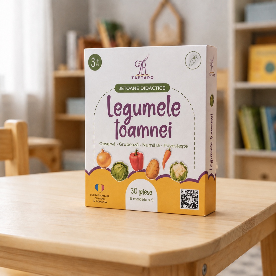 Jetoane didactice � Legumele toamnei - jucării și echipamente pentru copii - jocuri de gândire - jocuri educative - Artynos.ro
