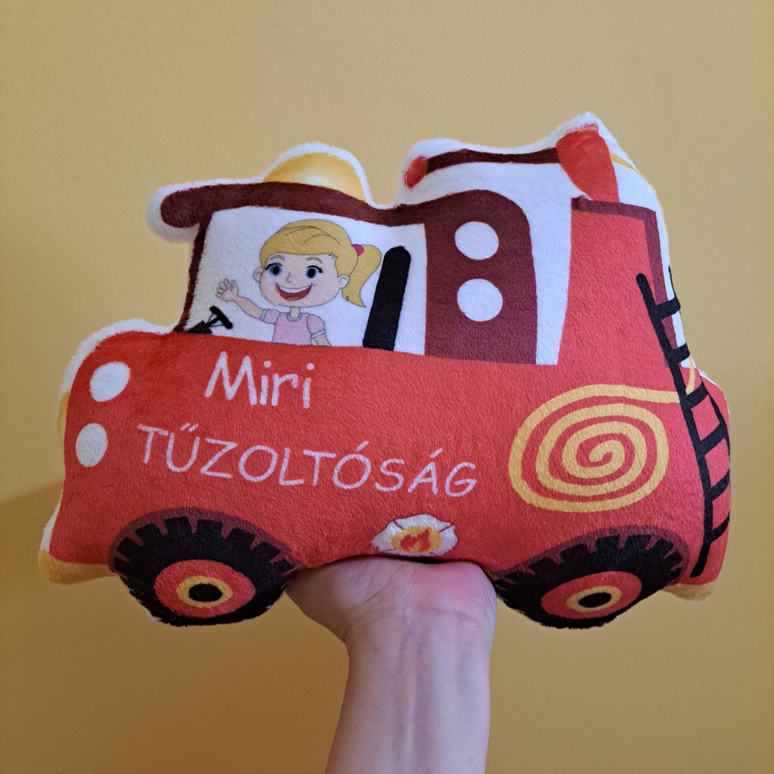 Pernă în formă de mașină de pompieri (pernă de vehicul, pernă personalizată) - - Artynos.ro Pernă în formă de mașină de pompieri (pernă de vehicul, pernă personalizată) - - Artynos.ro