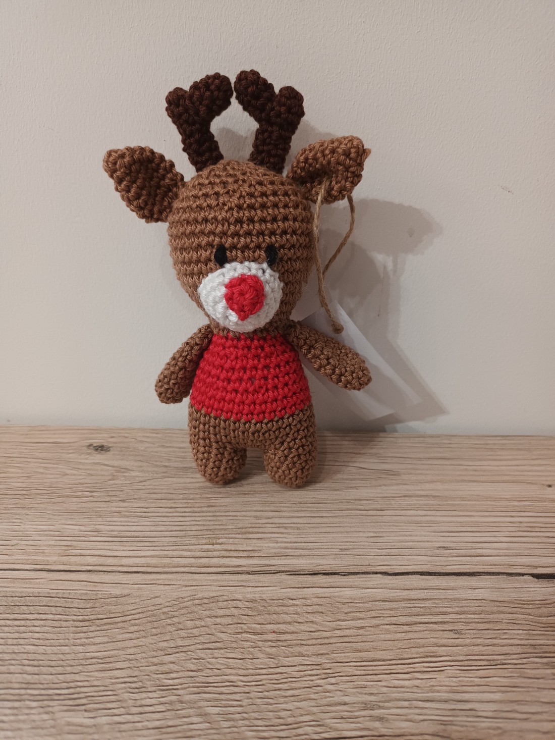 Ren Amigurumi Rudolf - crăciun - cadouri de moș crăciun - cadouri de moș crăciun - Artynos.ro