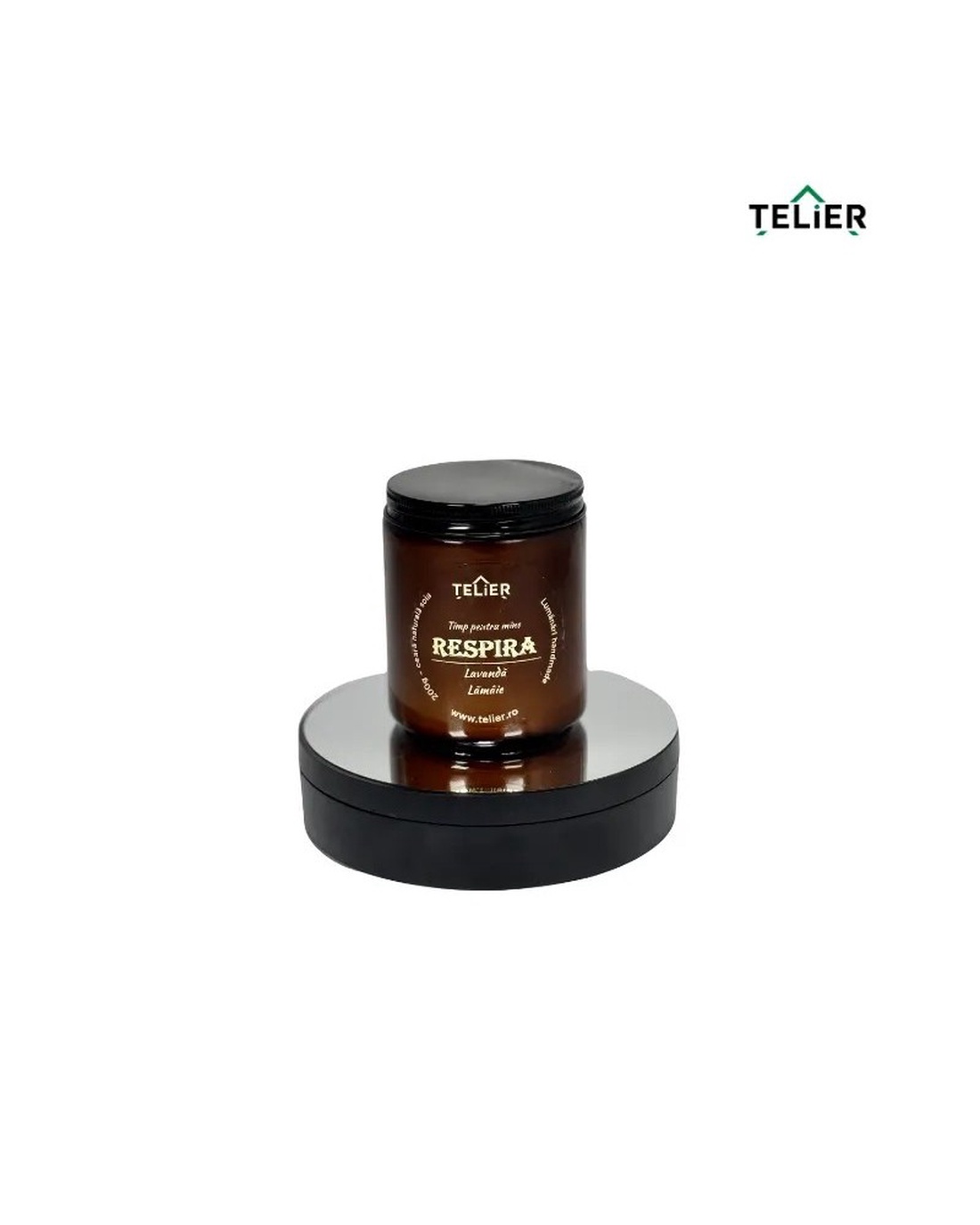 Lumânare parfumată din ceară de soia � Lavanda si Lamaie RESPIRA - casă & stil de viață - lumânări, parfumuri, arome - lumânări artizanale - Artynos.ro