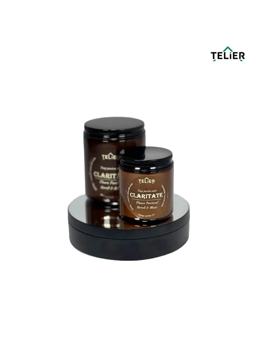 Lumânare parfumată din ceară de soia � Flori de portocal amar, neroli și vetiver CLARITATE  - casă & stil de viață - lumânări, parfumuri, arome - lumânări artizanale - Artynos.ro