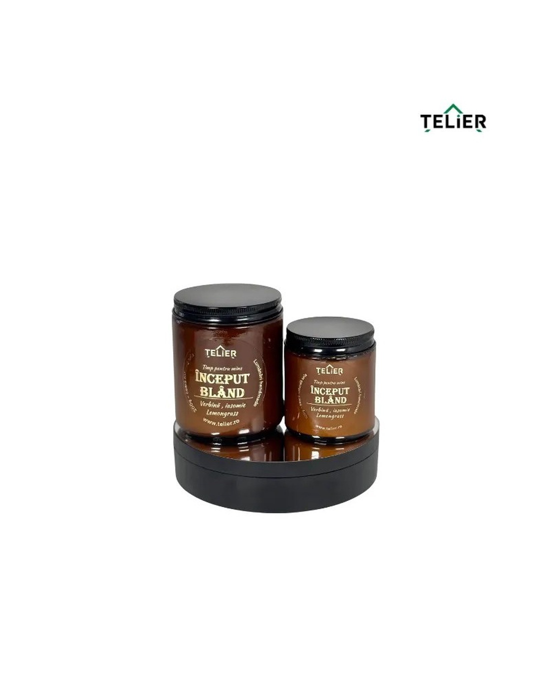 Lumânare parfumată din ceară de soia Verbina, Lime și Iasomie ÎNCEPUT BLÂND - casă & stil de viață - lumânări, parfumuri, arome - lumânări artizanale - Artynos.ro