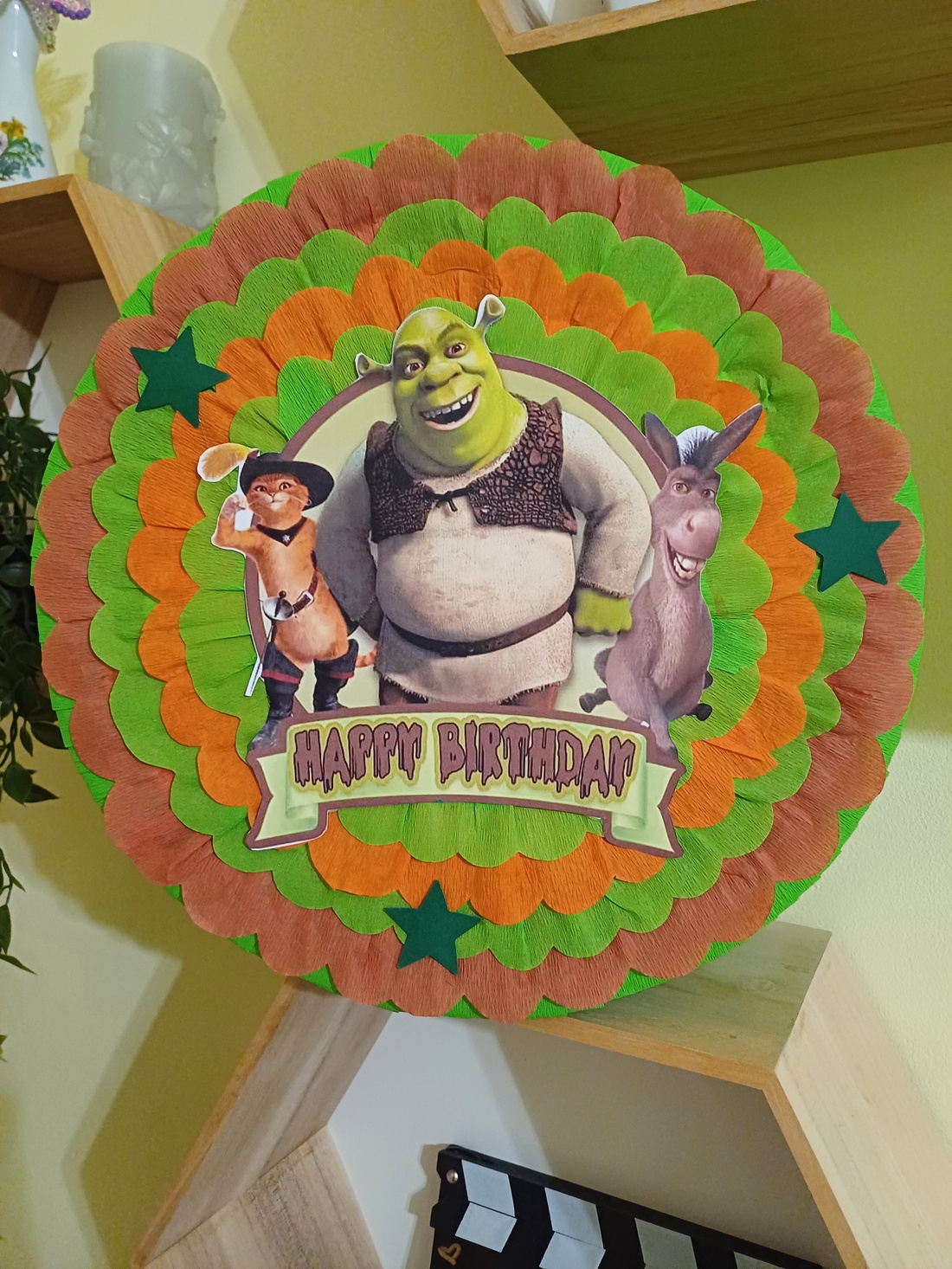 Piñata pinata piniata Shrek - jucării și echipamente pentru copii - jocuri de rol - Artynos.ro