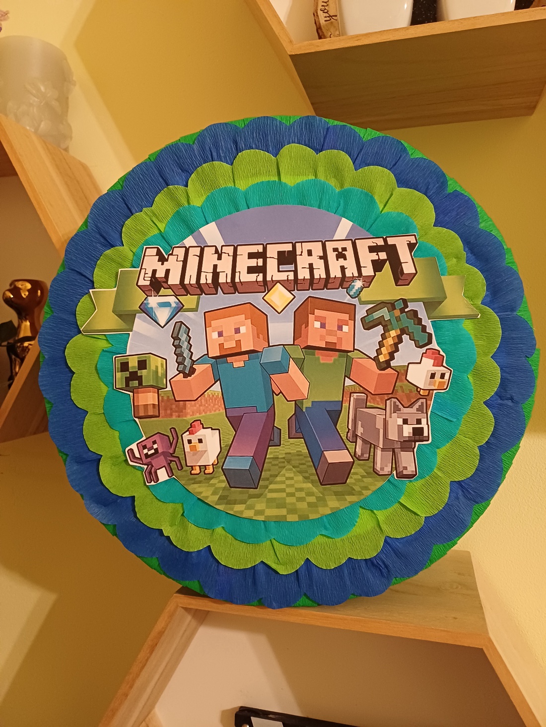 Piñata pinata piniata Minecraft  - jucării și echipamente pentru copii - jocuri de mișcare - Artynos.ro