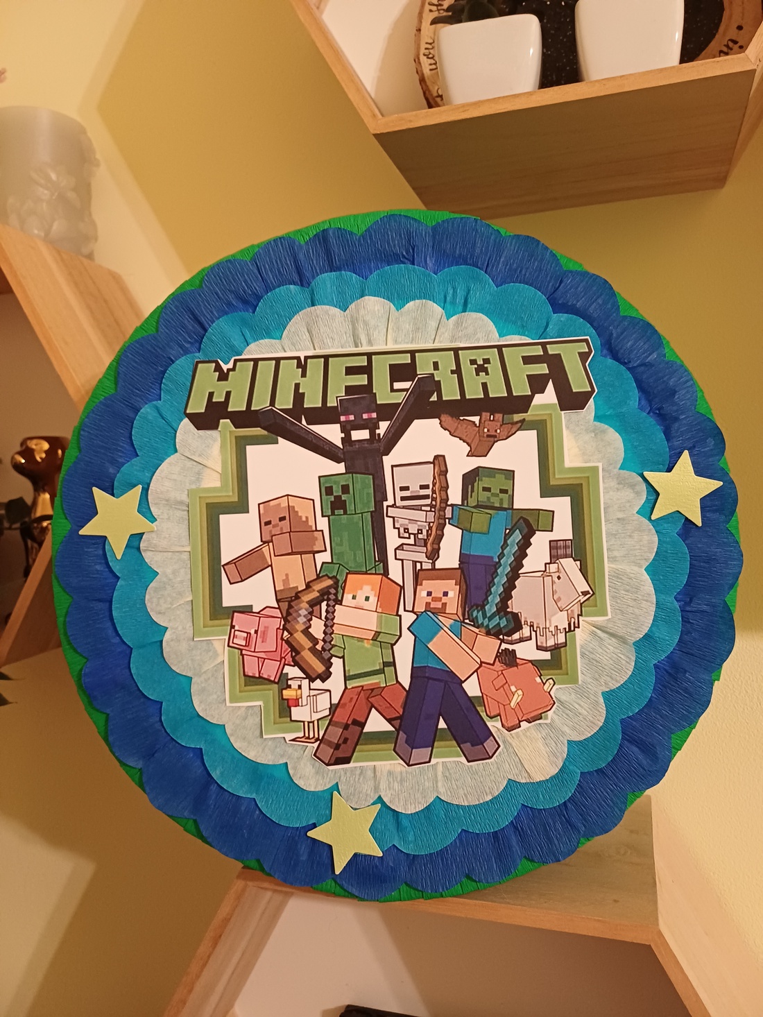 Piñata pinata piniata Minecraft  - jucării și echipamente pentru copii - jocuri de mișcare - Artynos.ro