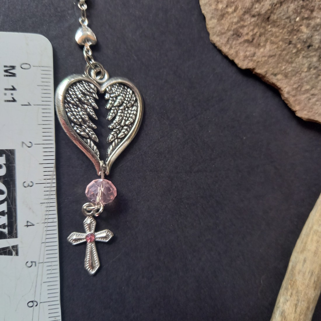 Decorațiune pentru mașină în formă de înger cu aripi, sau accesoriu pentru geantă, breloc  -  - Artynos.ro