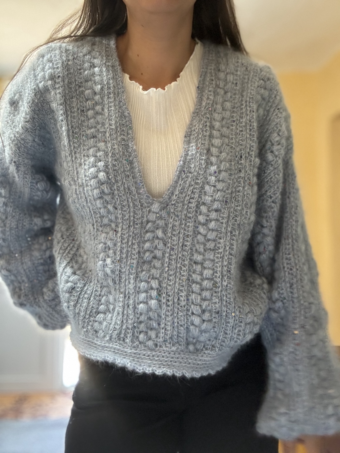 Pulover handmade �Soft Winter - îmbrăcăminte și modă - haine damă - bluze damă - Artynos.ro