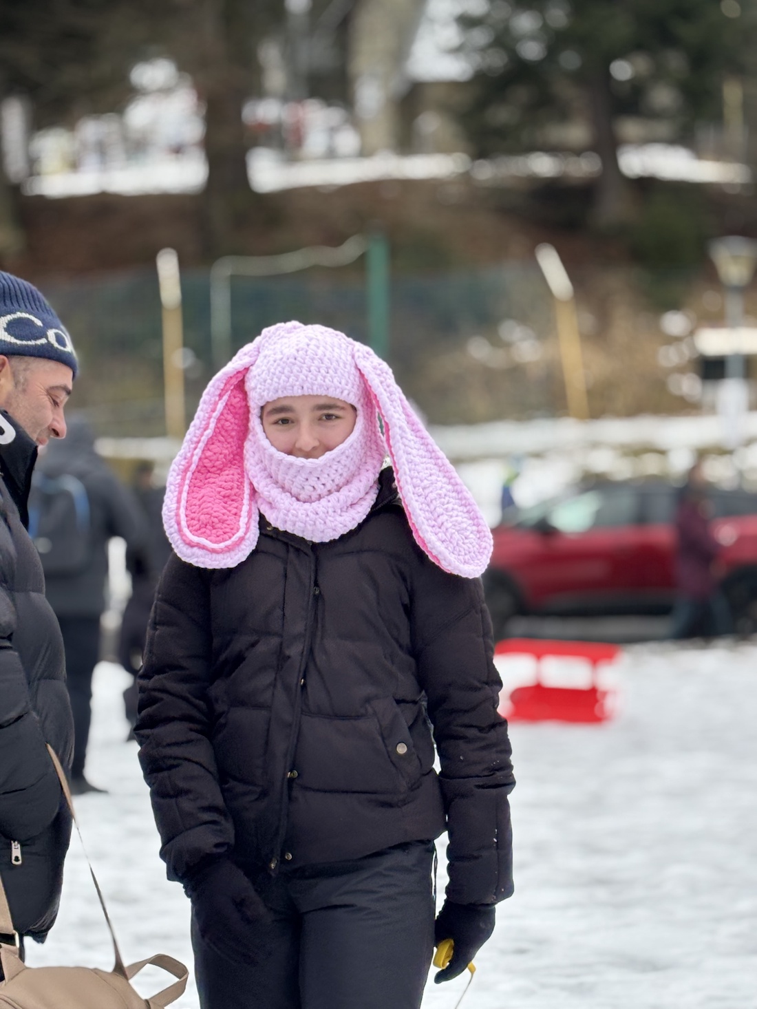 Cagulă �Iepuraș de pluș - 10-20+ ani - îmbrăcăminte și modă - eșarfe, pălării, fularuri - căciulă - Artynos.ro