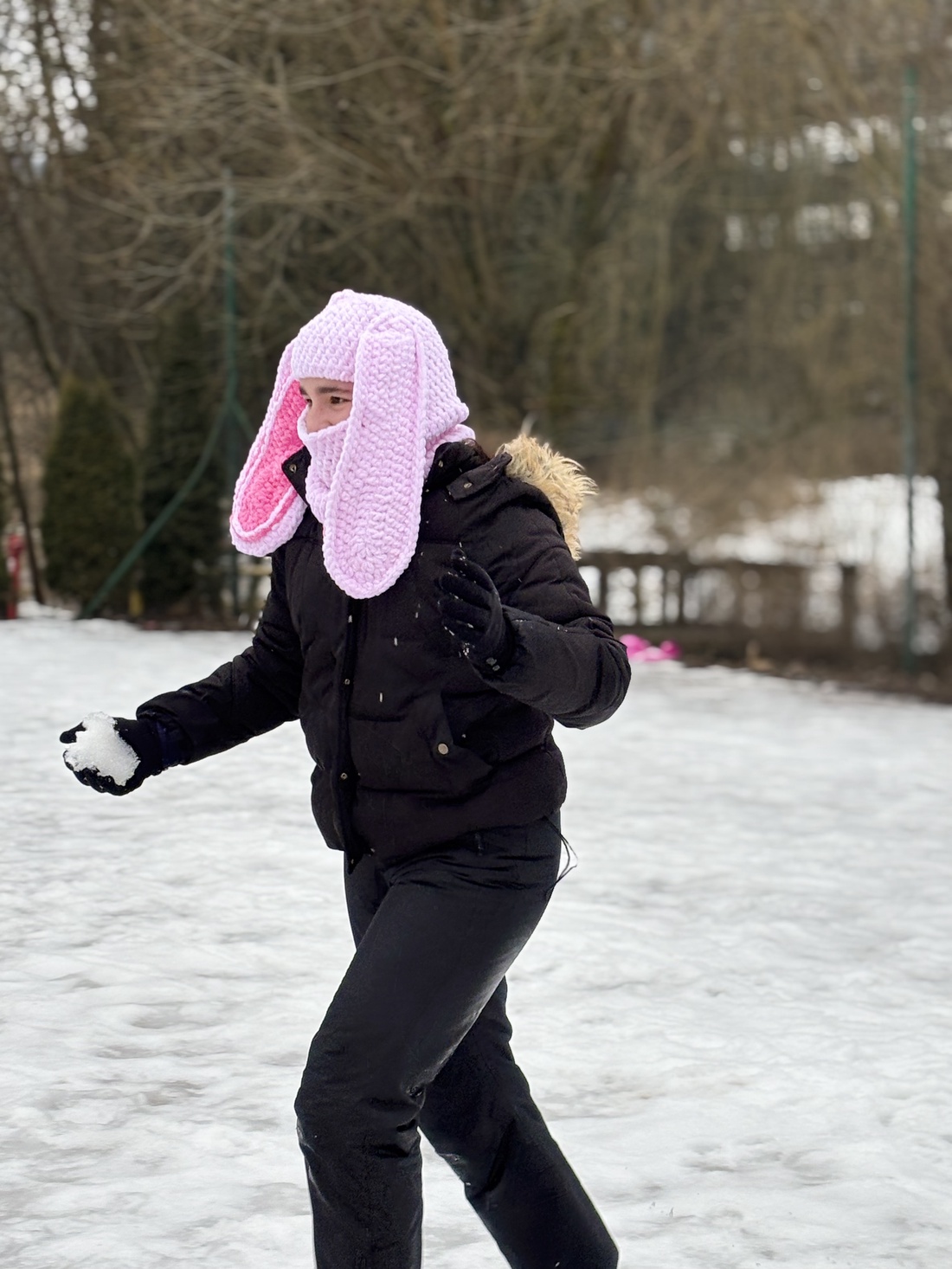 Cagulă �Iepuraș de pluș - 10-20+ ani - îmbrăcăminte și modă - eșarfe, pălării, fularuri - căciulă - Artynos.ro