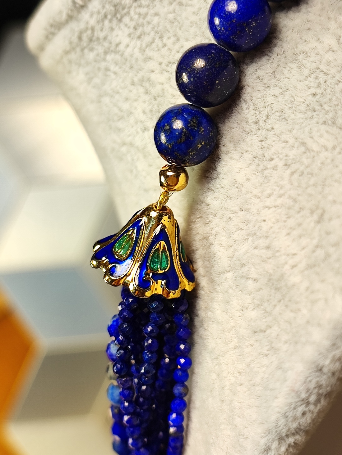 Set colier, bratara si cercei lapislazuli - bijuterii - seturi de bijuterii - Artynos.ro