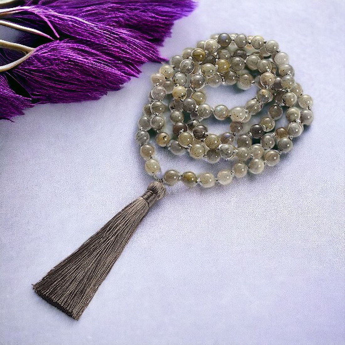 Coliere Mala cu noduri, din pietre semipretioase - casă & stil de viață - decorațiuni de casă - decor spiritual - coliere mala - Artynos.ro