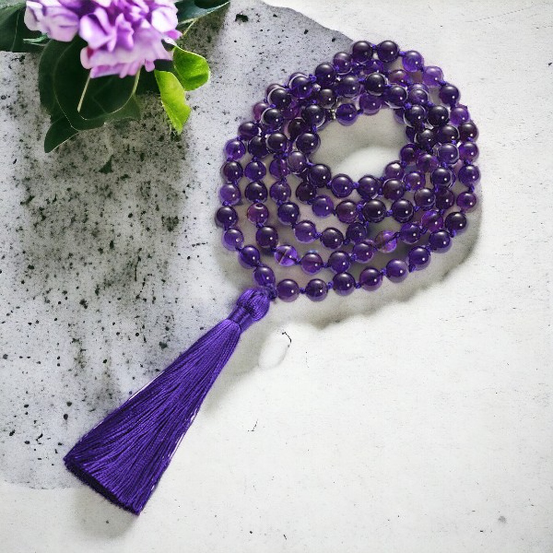 Coliere Mala cu noduri, din pietre semipretioase - casă & stil de viață - decorațiuni de casă - decor spiritual - coliere mala - Artynos.ro