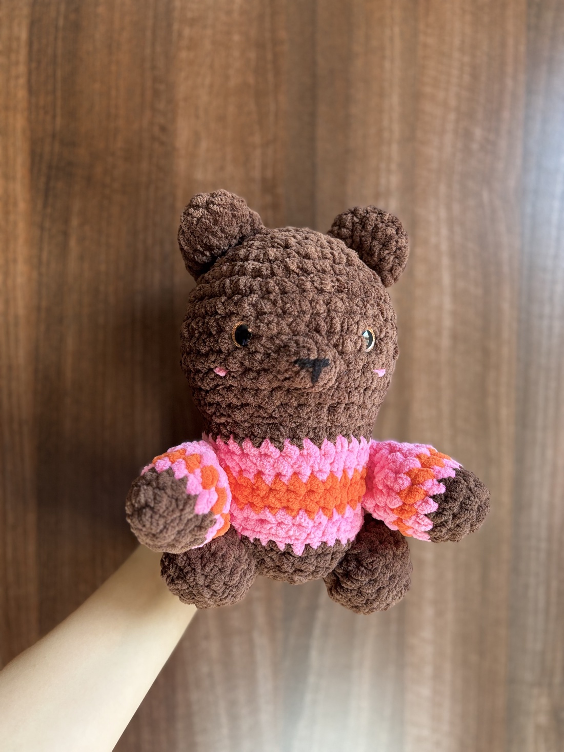 Ursulet crosetat  - jucării și echipamente pentru copii - plușuri - figurine de pluș - Artynos.ro
