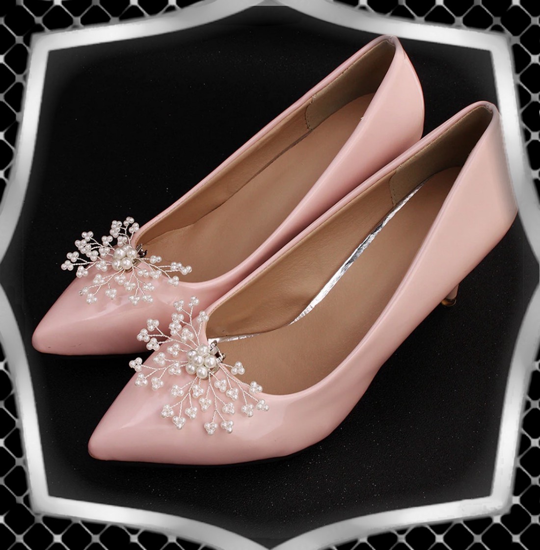 Nuntă, mireasă, decorațiuni casual pentru pantofi, clip pentru pantofi ES-CK18 - accesorii nuntă - pantofi de mireasă  - Artynos.ro