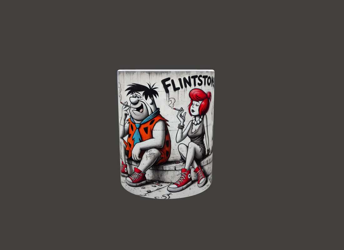 Cană Flintstoned Wilma si Fred în versiune urbană - casă & stil de viață - accesorii pentru echipamente de bucătărie - accesorii de servire - căni - Artynos.ro Cană Flintstoned Wilma si Fred în versiune urbană - casă & stil de viață - accesorii pentru echipamente de bucătărie - accesorii de servire - căni - Artynos.ro