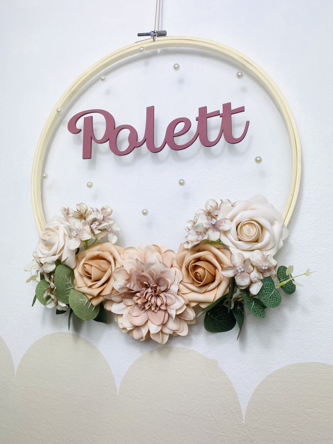 Decor de perete floral personalizat - girly - - Artynos.ro Decor de perete floral personalizat - girly - - Artynos.ro