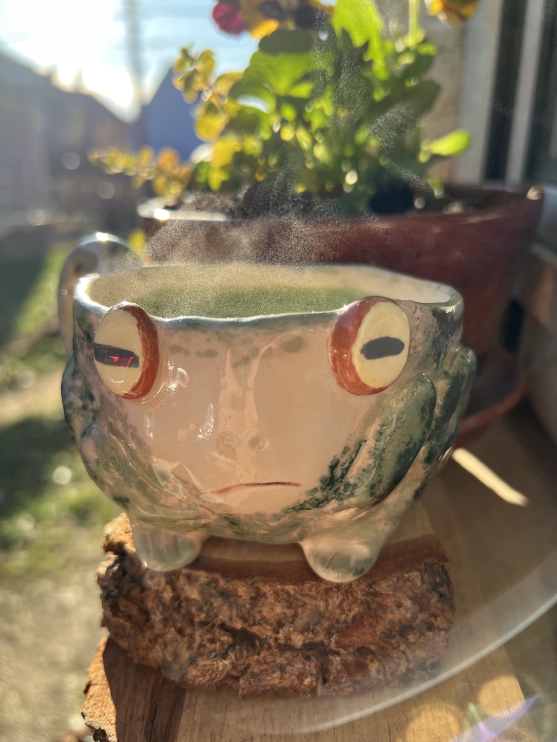 Cană cu broască fericită Sleepy frog - cadou perfect, aproximativ 250 ml - casă & stil de viață - accesorii pentru echipamente de bucătărie - accesorii de servire - căni - Artynos.ro