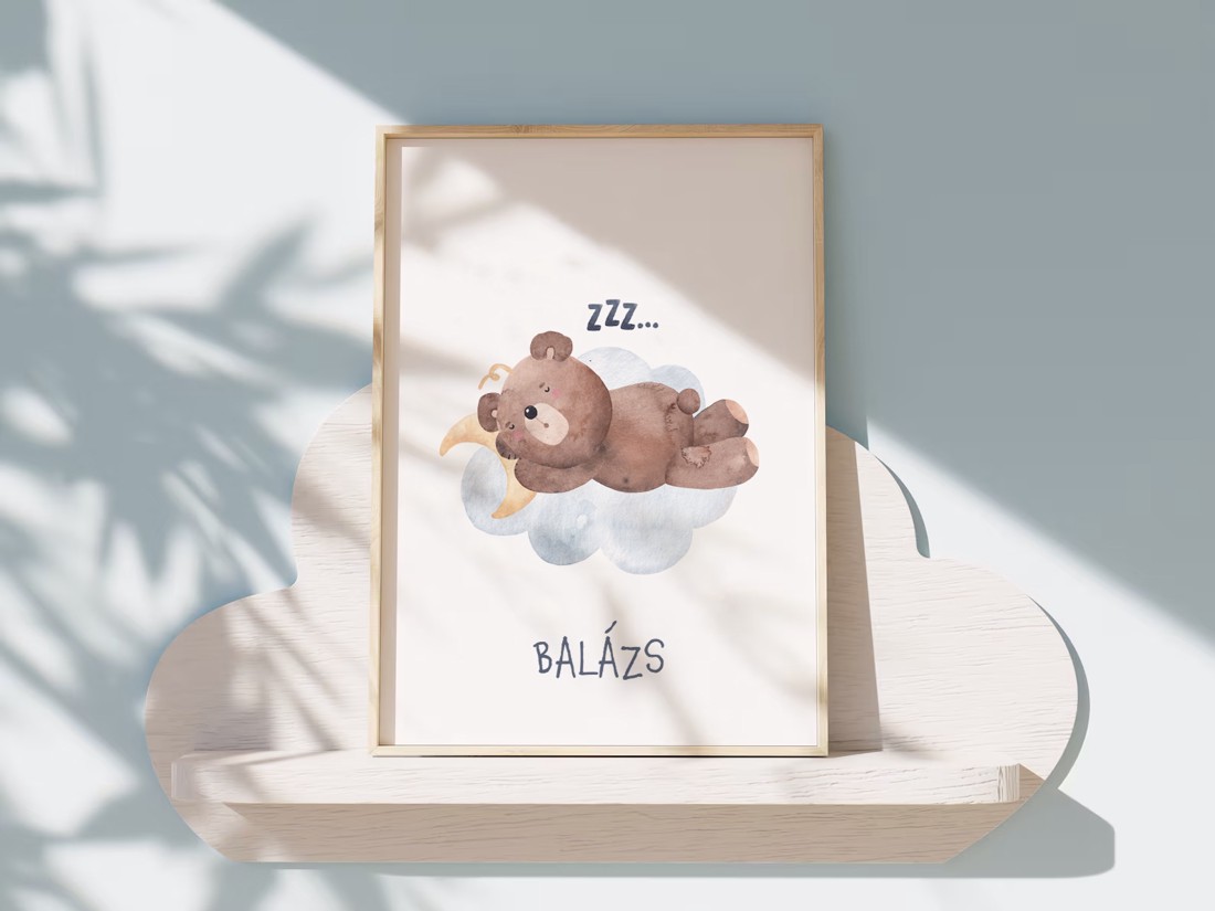 Imagine personalizată pentru camera copiilor, decorațiuni pentru camera copilului, set de artă de perete cu animale din pădure 3 buc -  - Artynos.ro
