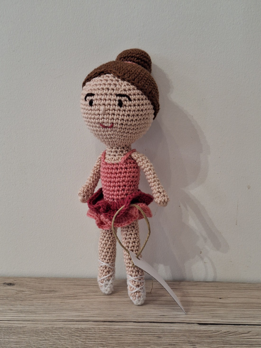 Laura, balerină amigurumi - jucării și echipamente pentru copii - plușuri - păpușă croșetată, păpușă de pluș - Artynos.ro