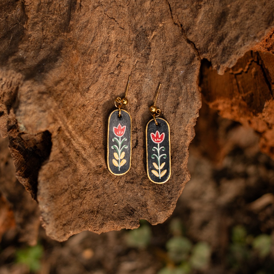 Cercei Naiv Ardelenesc - bijuterii - cercei - cercei cu figurine - Artynos.ro