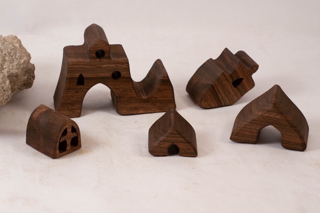  Castel din lemn, constructor din lemn, puzzle - jucării și echipamente pentru copii - puzzle, jocuri puzzle - puzzle din lemn - Artynos.ro