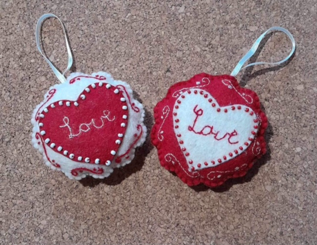 Decor de Ziua Îndrăgostiților (2pcs) - - Artynos.ro Decor de Ziua Îndrăgostiților (2pcs) - - Artynos.ro