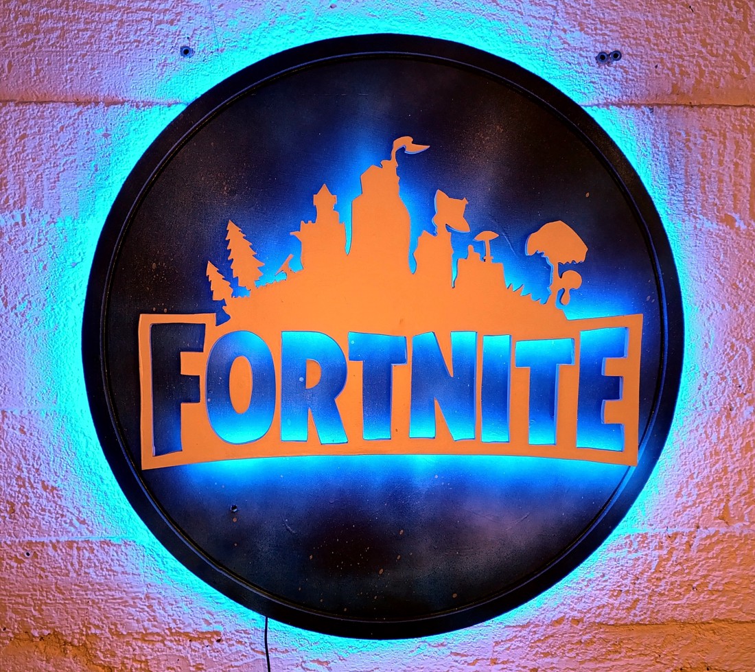 Fortnite - perete mural iluminat - - Artynos.ro Fortnite - perete mural iluminat - - Artynos.ro