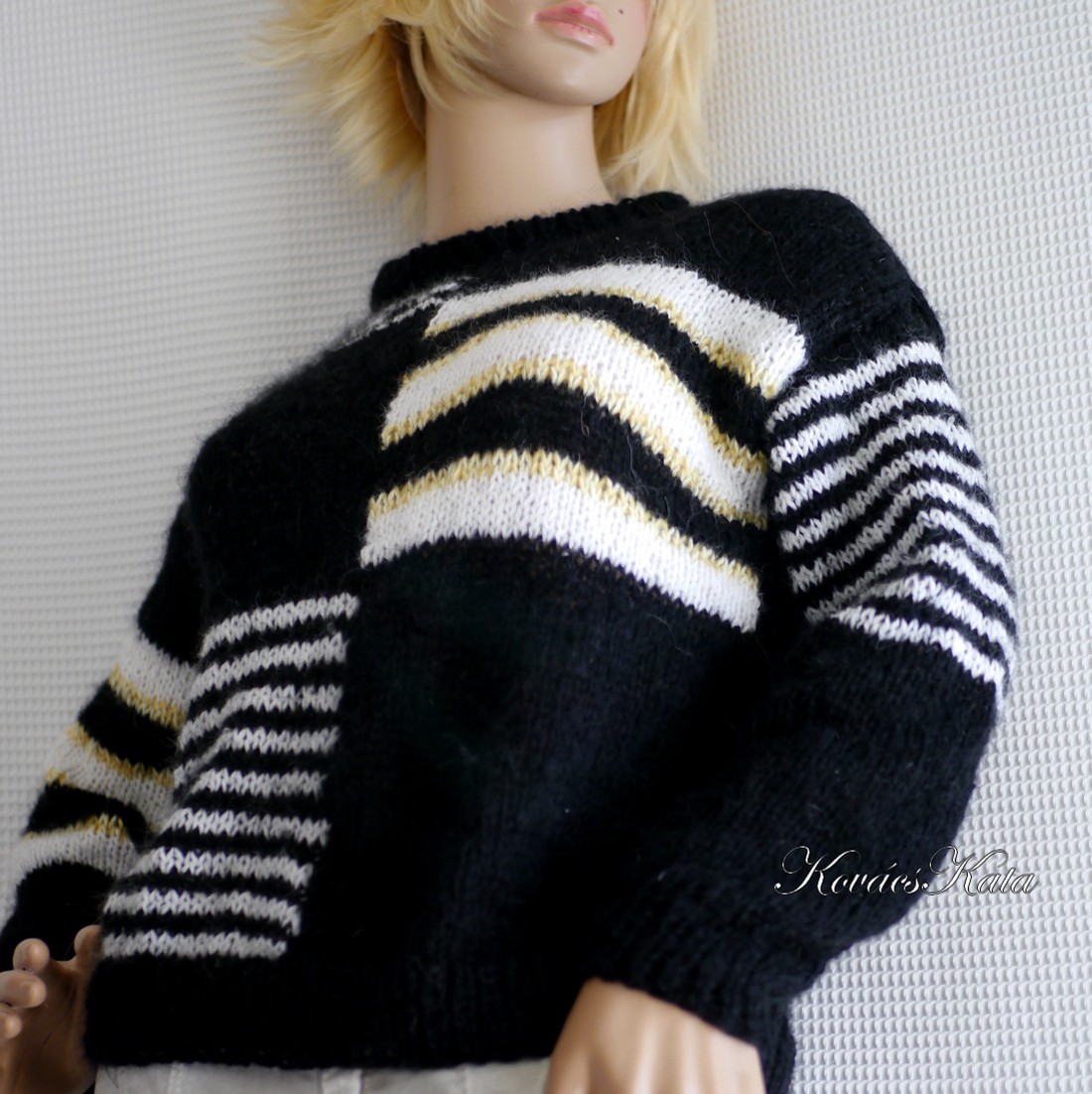 MOZAIK - pulover exclusiv tricotat manual din mohair - îmbrăcăminte și modă - haine damă - hanorace, cardigane - Artynos.ro