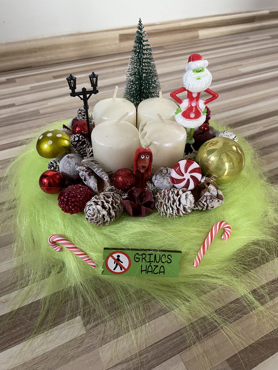 Grinch Crăciun masă de advent dis - - Artynos.ro Grinch Crăciun masă de advent dis - - Artynos.ro