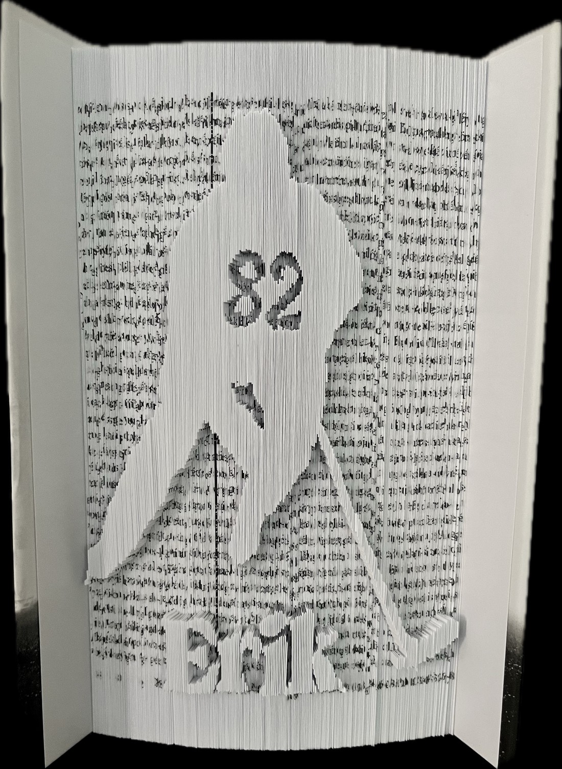 Sculptură carte hochei personalizată - casă & stil de viață - accesorii pentru decorat casa - decorațiuni de masă și decorațiuni pentru rafturi  - sculptură de carte, carte pliată - Artynos.ro