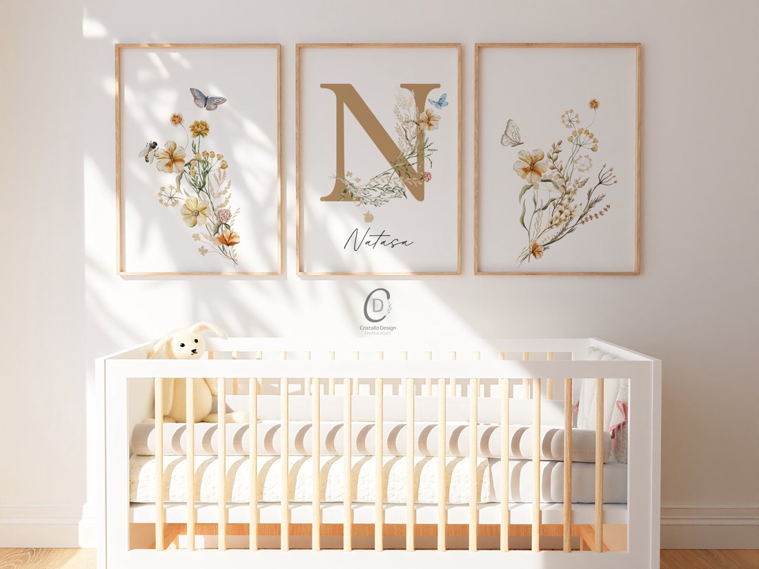 Mezei imagine cu numele florii, cadou de botez, decorare cameră copil, set de artă de perete cu flori sălbatice de 3 - - Artynos.ro Mezei imagine cu numele florii, cadou de botez, decorare cameră copil, set de artă de perete cu flori sălbatice de 3 - - Artynos.ro
