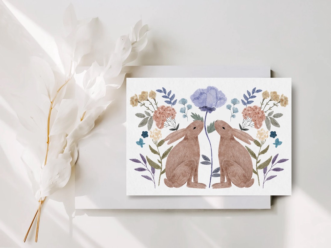 Carte poștală de Paște, felicitare iepuraș, card cadou - - Artynos.ro Carte poștală de Paște, felicitare iepuraș, card cadou - - Artynos.ro
