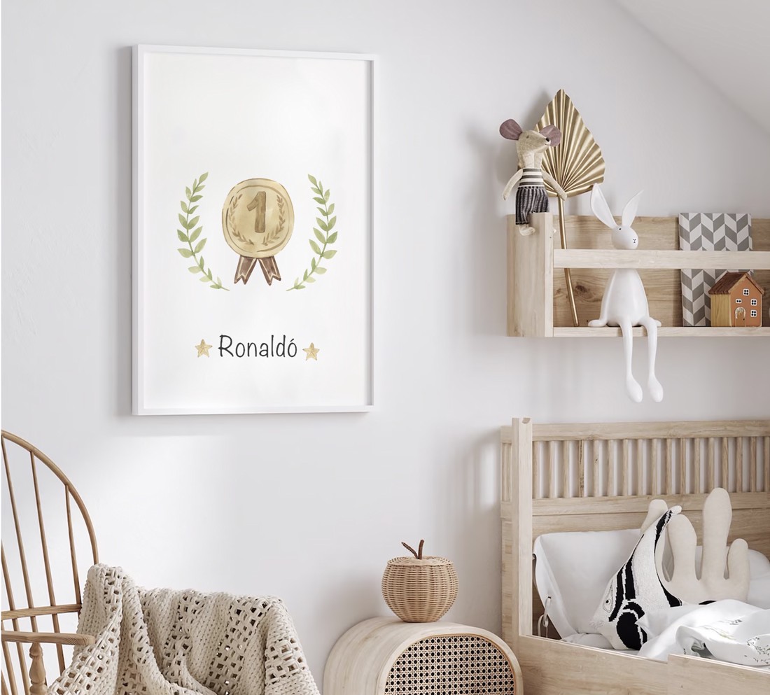 Set de postere de fotbal personalizate, set de artă de perete cu animale safari 3 buc -  - Artynos.ro