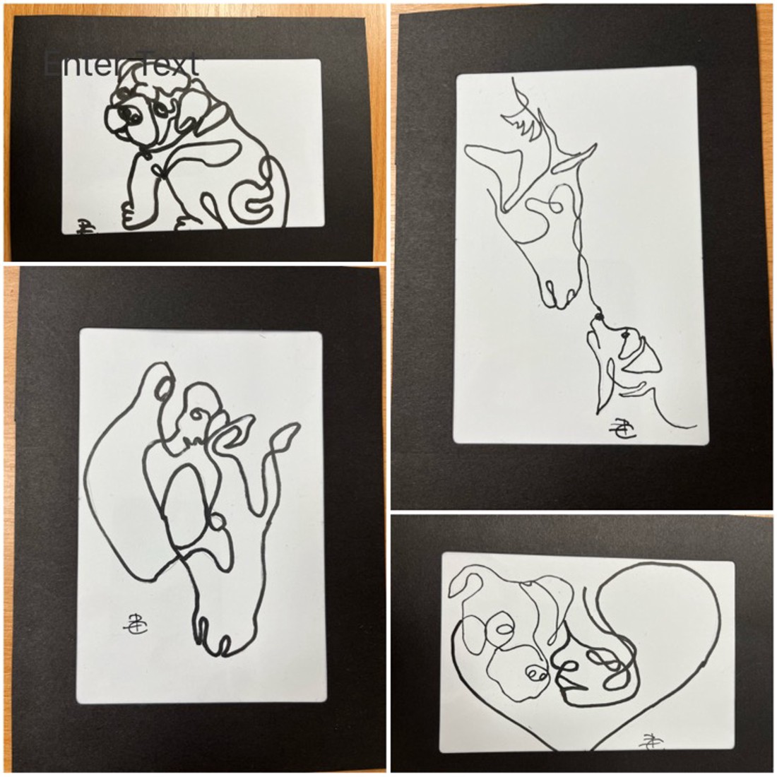 Desen liniar în ramă de hârtie A5 - arte vizuale și accesorii - grafică, ilustrație - desen cu cerneală - Artynos.ro Desen liniar în ramă de hârtie A5 - arte vizuale și accesorii - grafică, ilustrație - desen cu cerneală - Artynos.ro