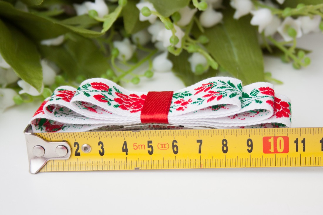 Clemă de păr cu model floral și model popular - Alb -  - Artynos.ro