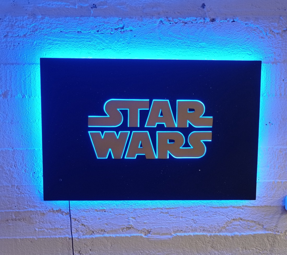 Star Wars perete mural iluminat - - Artynos.ro Star Wars perete mural iluminat - - Artynos.ro