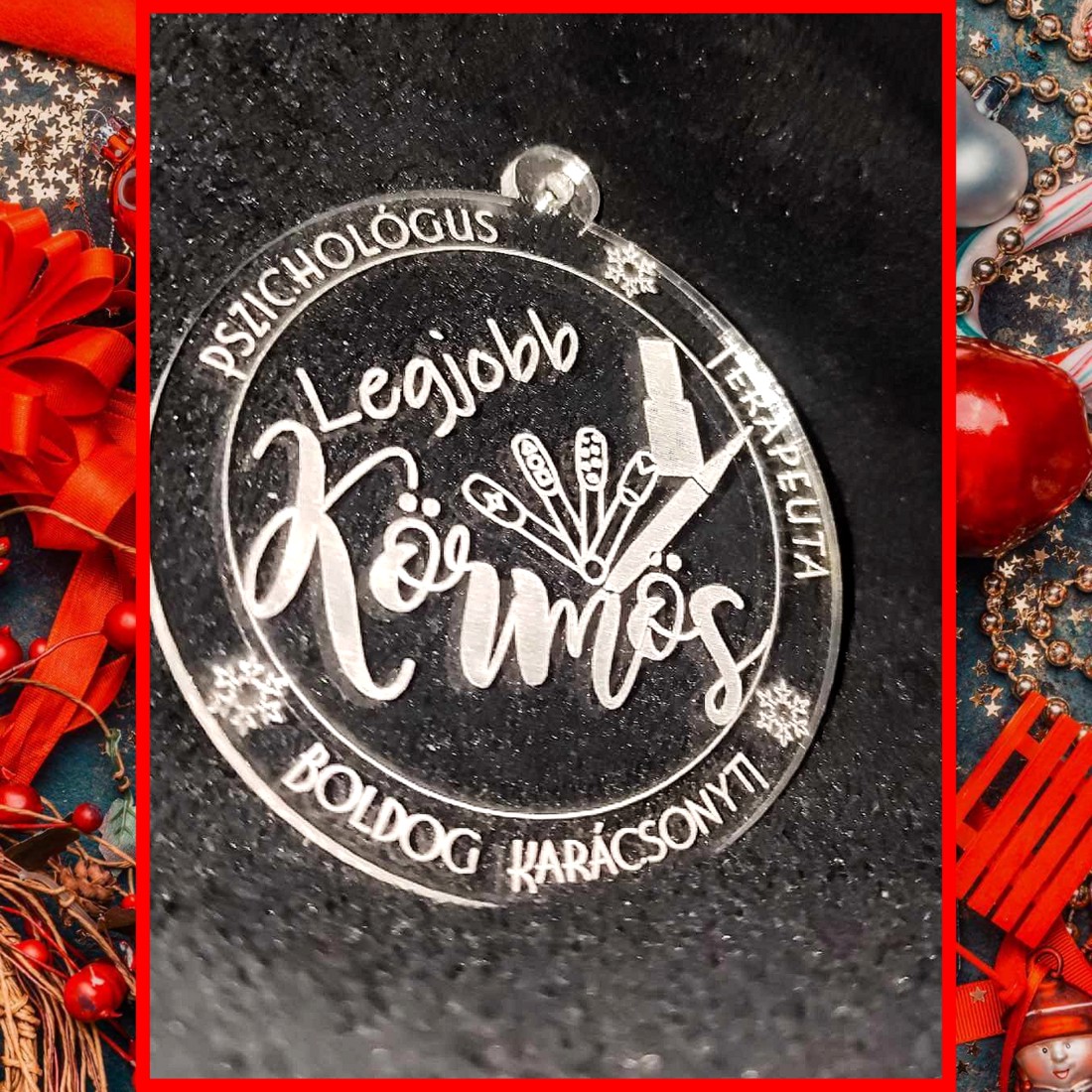 Ornament plexi personalizat pentru pomul de Crăciun! - - Artynos.ro Ornament plexi personalizat pentru pomul de Crăciun! - - Artynos.ro