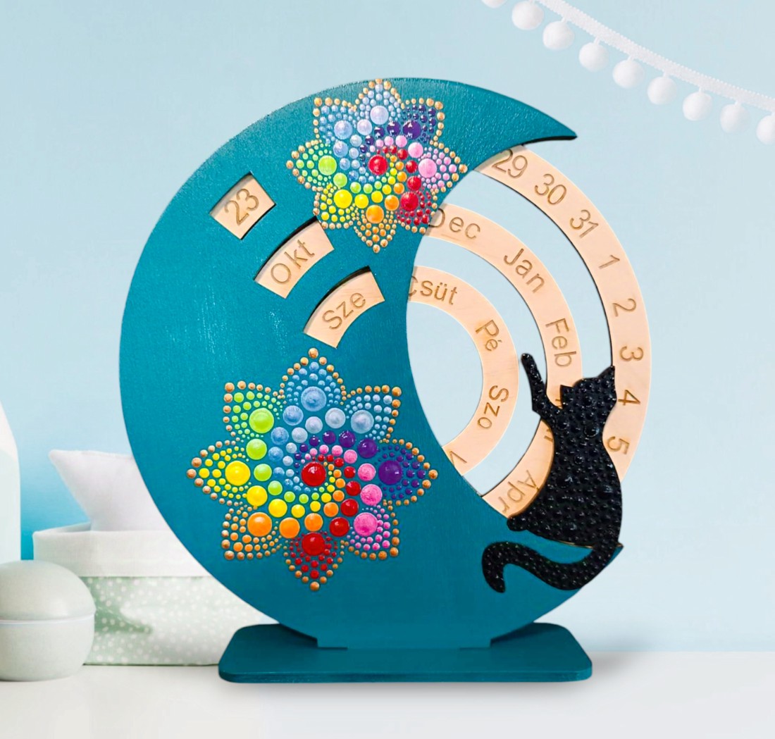 Calendar perpetuu Mandala cu pisică - - Artynos.ro Calendar perpetuu Mandala cu pisică - - Artynos.ro