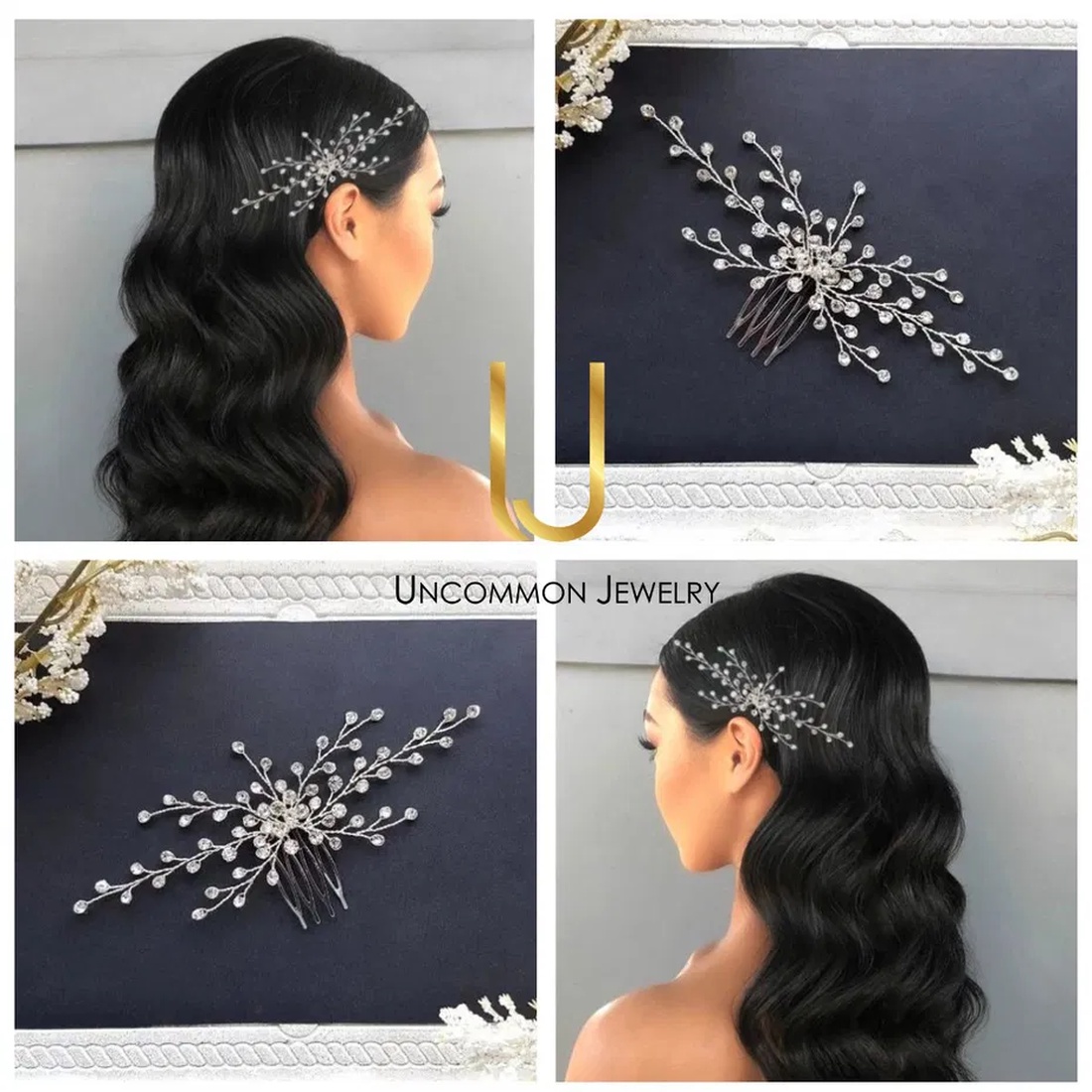 Pieptan mireasa cu cristale - accesorii nuntă - ornamente de păr de nuntă - accesorii păr nuntă - Artynos.ro Pieptan mireasa cu cristale - accesorii nuntă - ornamente de păr de nuntă - accesorii păr nuntă - Artynos.ro