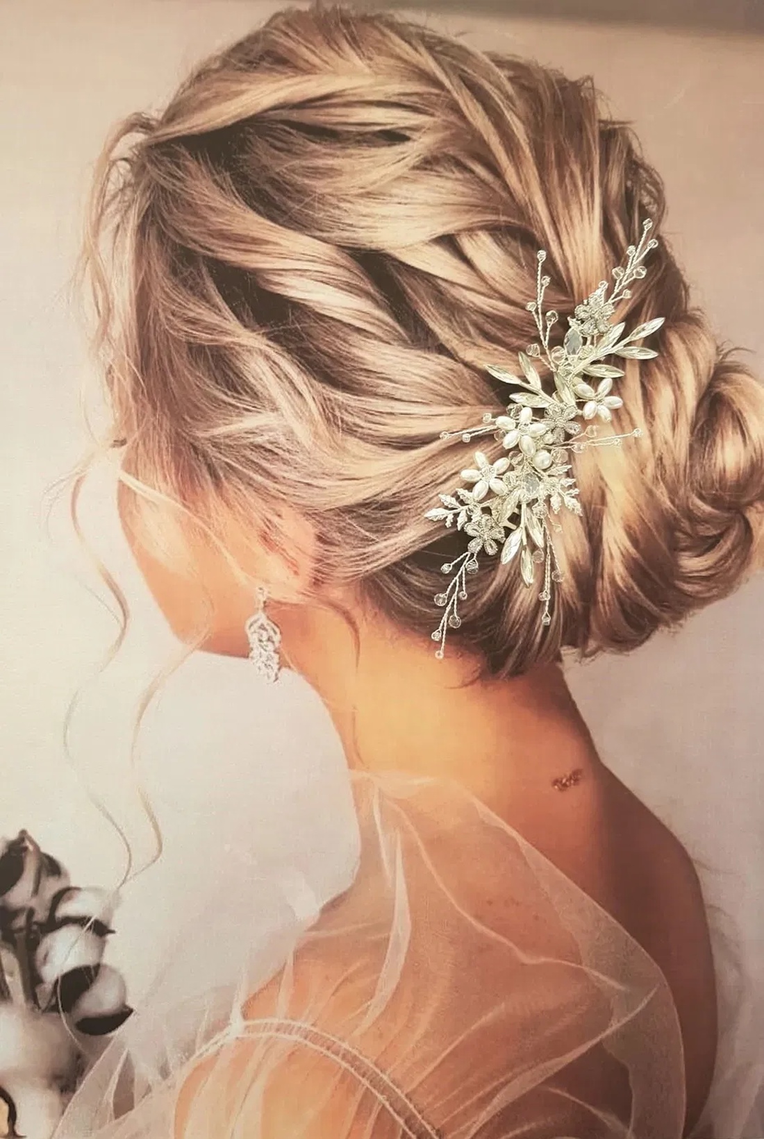 JULIA - pieptan mireasa - accesorii nuntă - ornamente de păr de nuntă - accesorii păr nuntă - Artynos.ro