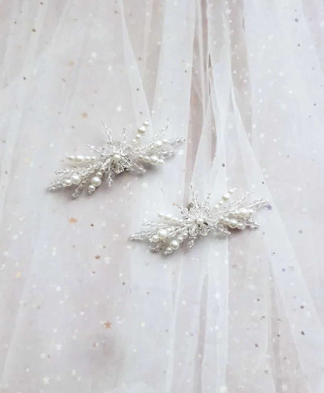 LUNA - Clipsuri pantofi mireasa - accesorii nuntă - pantofi de mireasă  - Artynos.ro