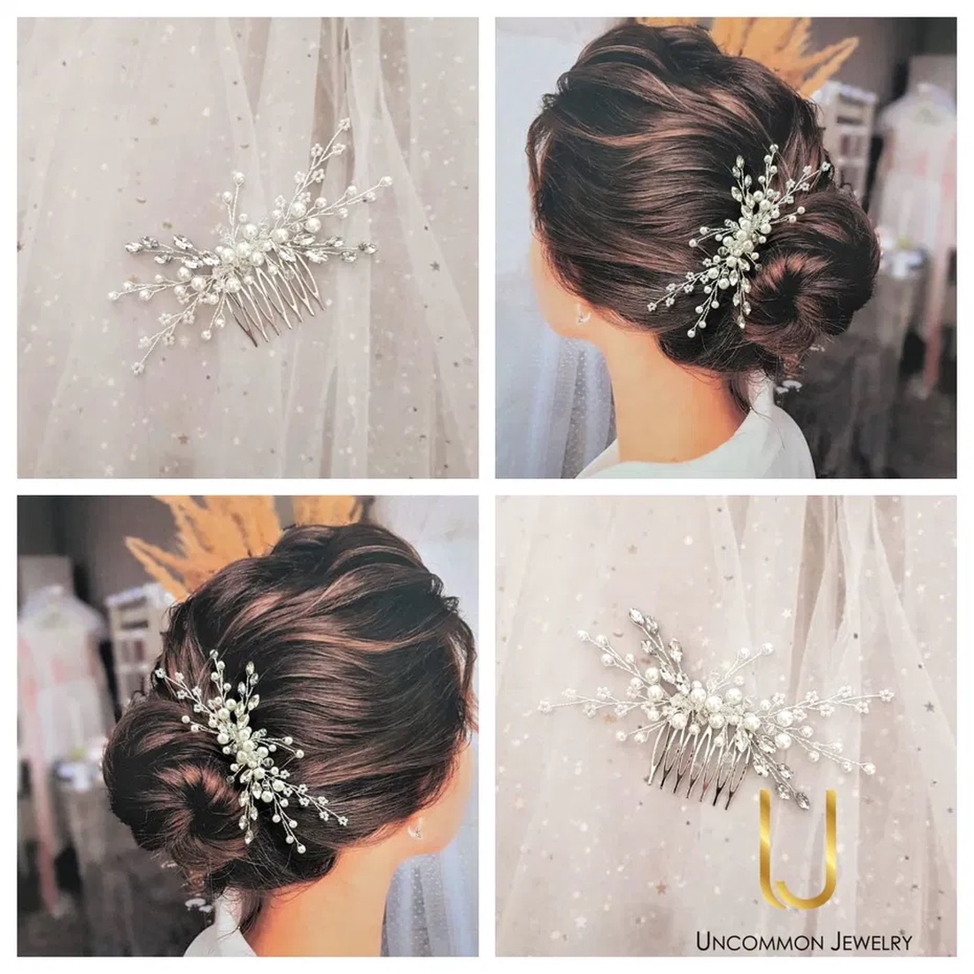 Pieptan mireasa - accesorii nuntă - ornamente de păr de nuntă - accesorii păr nuntă - Artynos.ro Pieptan mireasa - accesorii nuntă - ornamente de păr de nuntă - accesorii păr nuntă - Artynos.ro