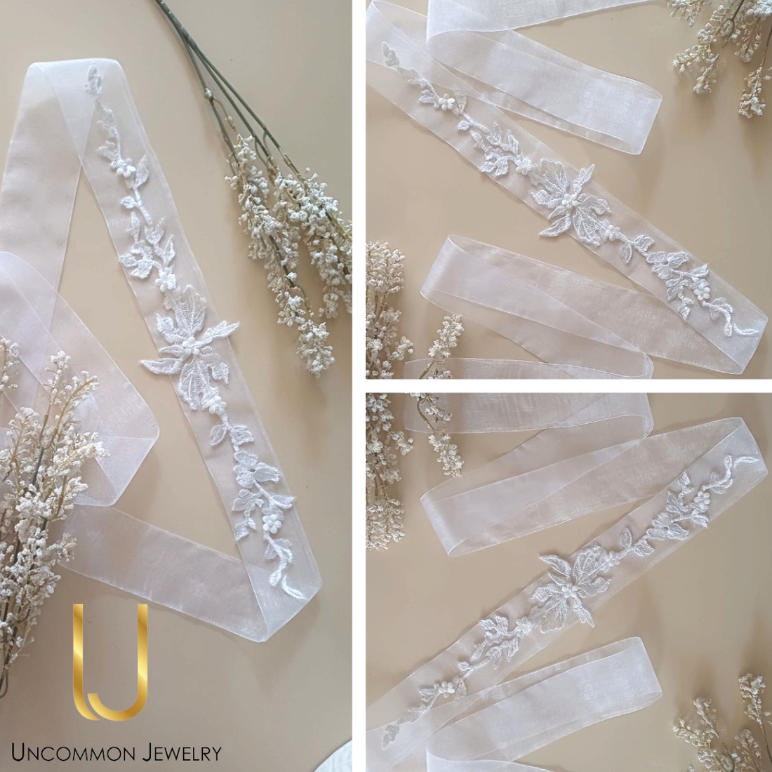 Esarfa pentru traditia dezgatitului miresei - accesorii nuntă - ornamente de păr de nuntă - accesorii păr nuntă - Artynos.ro