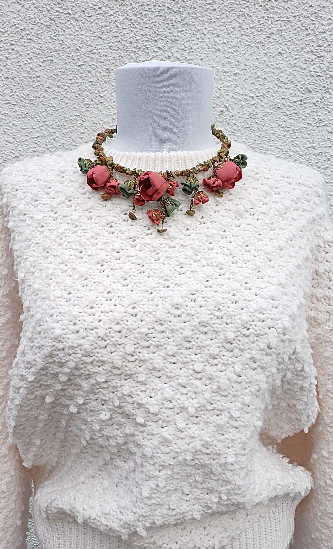 Colier statement Earthy Boho cu unakite -  - Artynos.ro